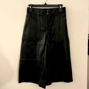 REISS SIZE 0 LEATHER CULOTTE